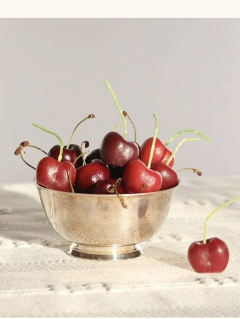 Happy Organics Cherry-Shaped Beeswax Birthday Candles Set Of 10